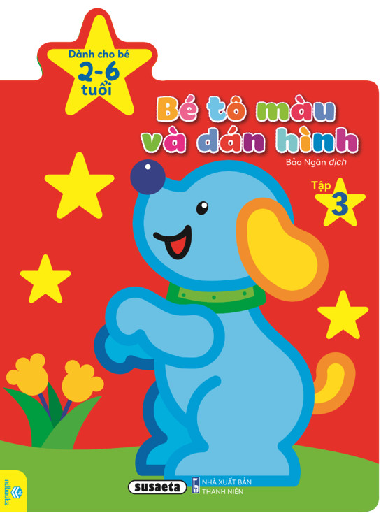 Sách - Trọn Bộ 4 Cuốn - Bé Tô Màu Và Dán Hình - Dành cho bé 2-6 tuổi - ndbooks