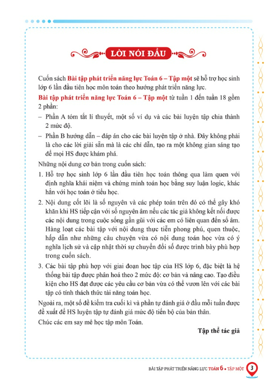 Sách - Bài tập phát triển năng lực Toán 6 - Tập 1