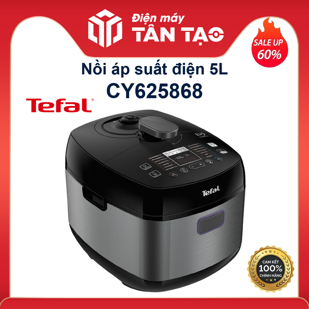 Nồi áp suất điện đa năng 5L Tefal Smart Pro CY625868 - Hàng Chính Hãng