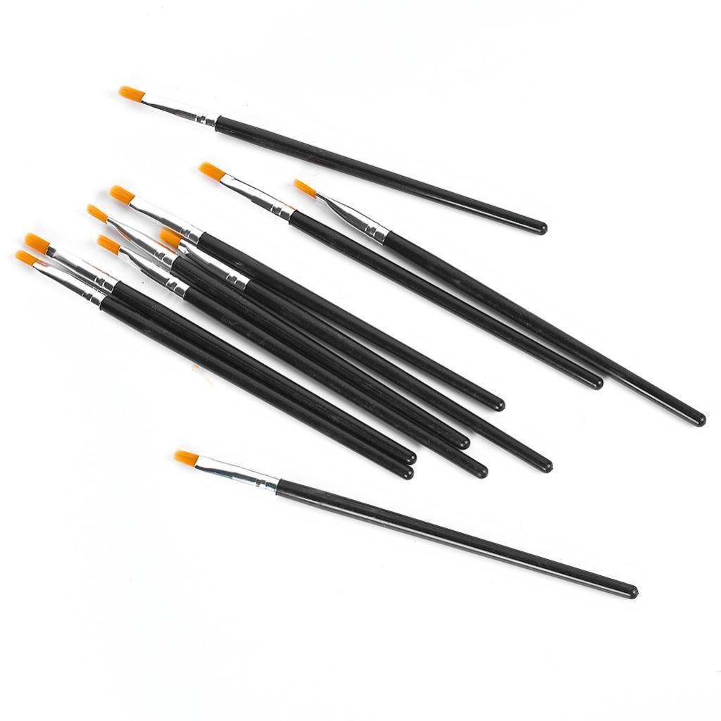 Flat Paint Brushes Set 10Pcs Art Paintbrushes for Kids/