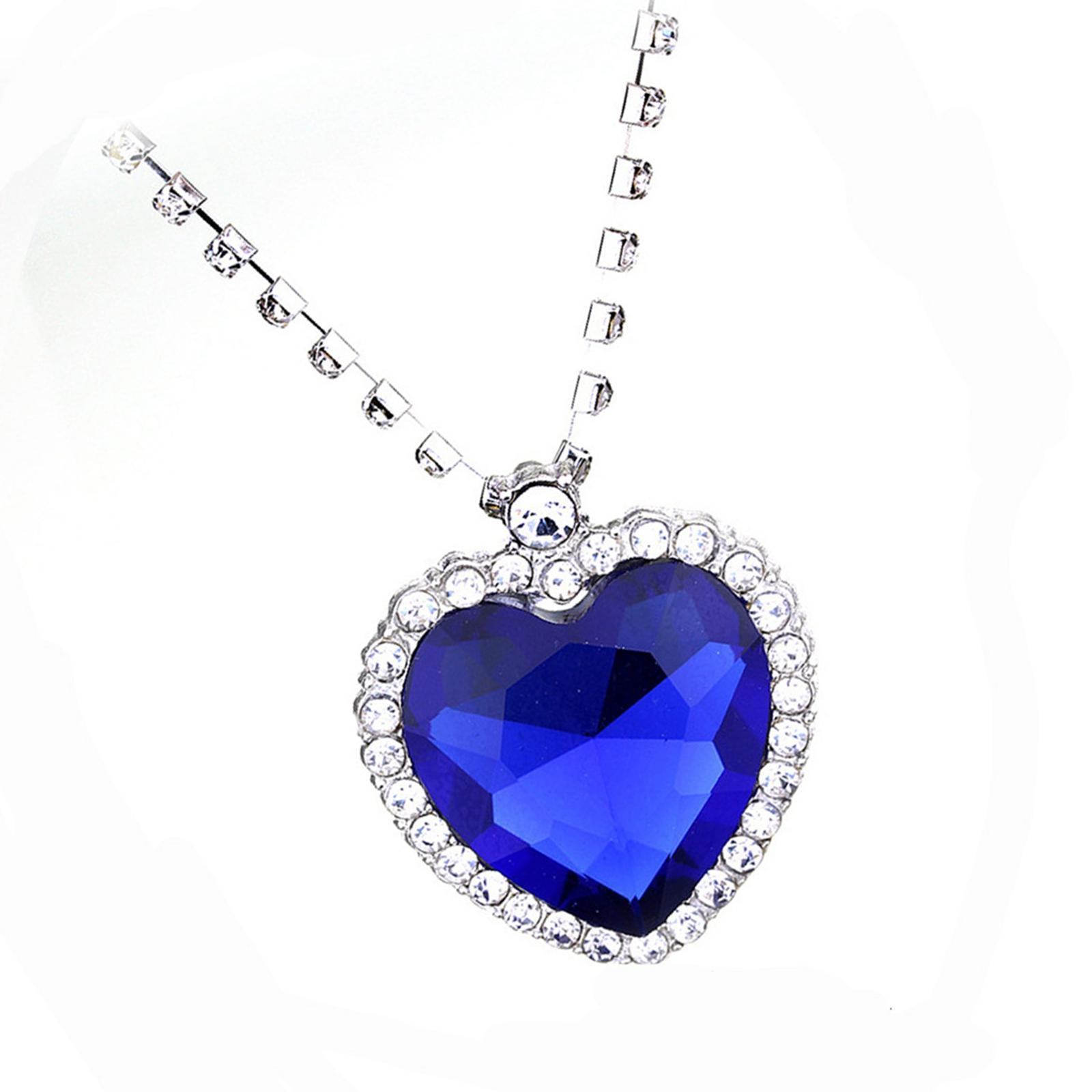 Crystal Pendant Necklace Titanic Heart Of The Necklace Valentines Gift