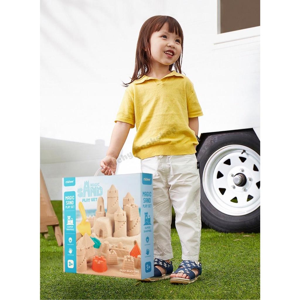 Bộ Đồ Chơi Cát Động Lực Kèm Dụng Cụ Và Khuôn - Mideer Magic Sand Play Set Kinetic Sand