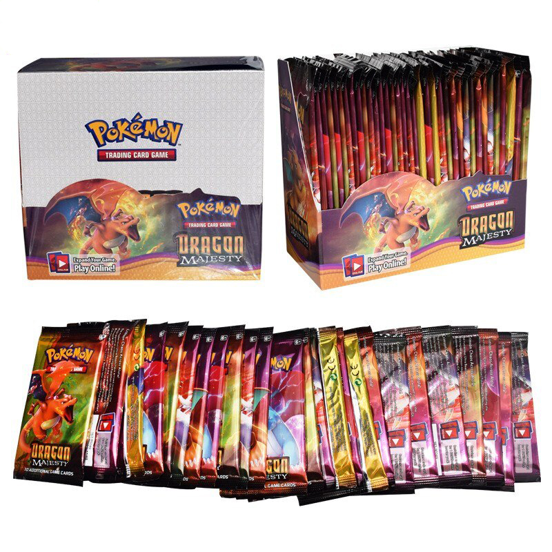 Bộ Thẻ Bài Pokemon 324 Thẻ Trading Card Game Dragon Majesty TCG Sưu Tập Đẹp Đọc Đáo