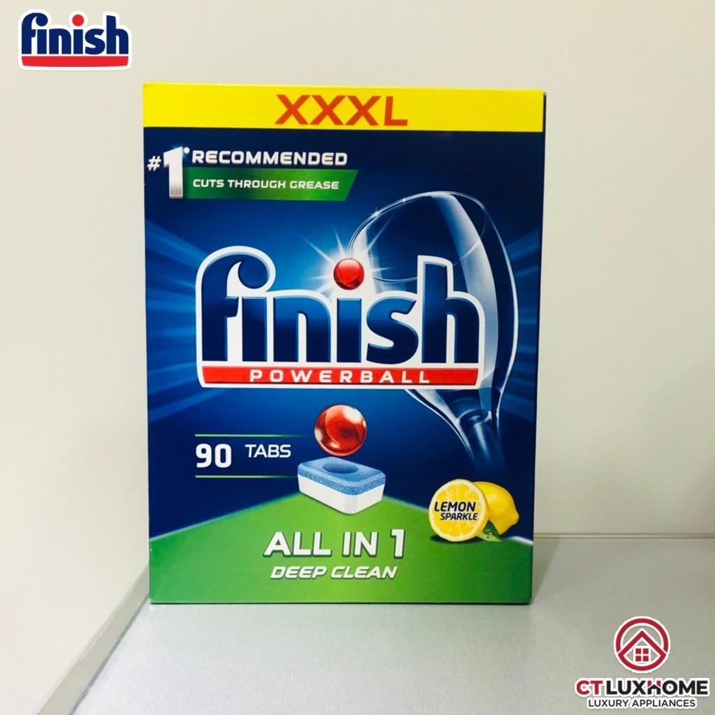 Viên rửa chén bát Finish All In One 90 viên hương chanh