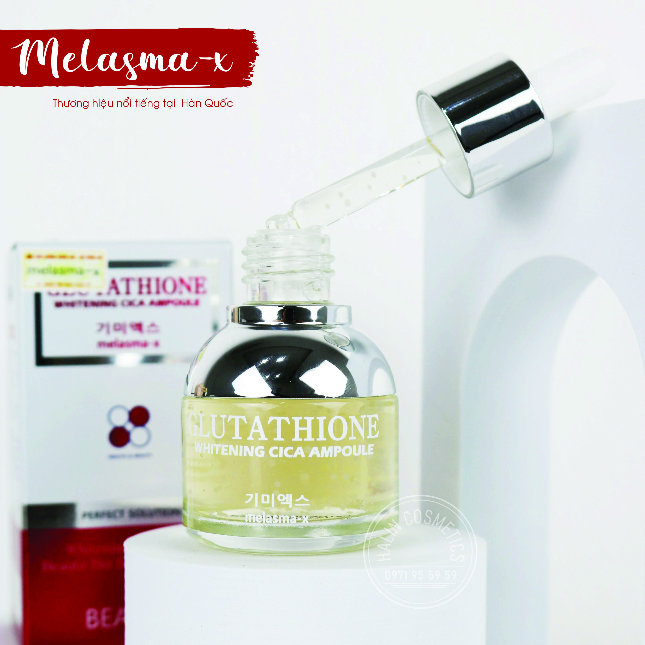 TINH CHẤT SIÊU DƯỠNG TRẮNG DA MỜ THÂM NÁM 3D MELASMA-X