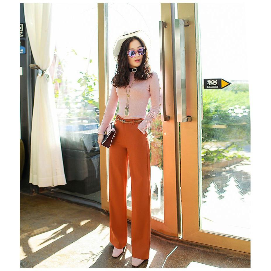 QUẦN CÔNG SỞ ỐNG RỘNG SIÊU XINH CÓ HAI MÀU