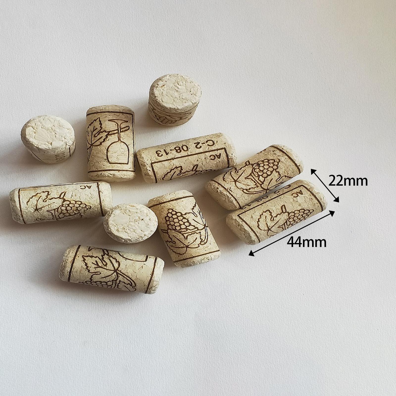 100Pcs Wooden Bottle Stopper Cork Plug Stoppers for Bottles