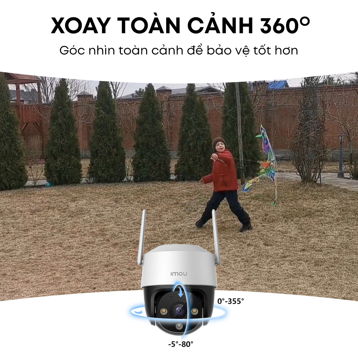 Camera Wifi Imou Cruiser SE I Phát hiện con người I Đèn spotlight cảnh báo I 4 chế độ ban đêm I Hàng chính hãng