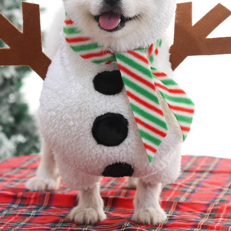 Áo hóa trang người tuyết dành cho chó mèo