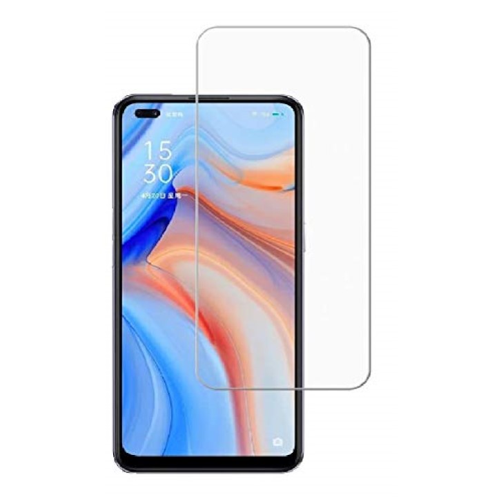 Kính Cường Lực cho Oppo Reno 4 Nhám Chống Vân Tay/ Full Màn Hình/ Không Viền Màu