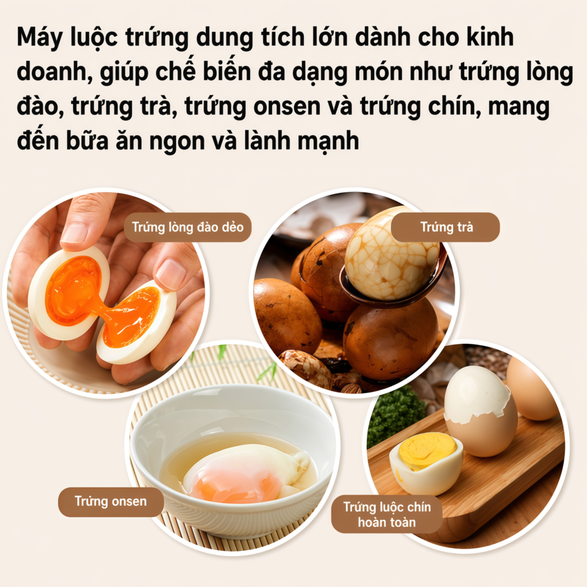 Máy Nấu Trứng Onsen Septree EF-01 Hàng Nhập Khẩu - Điều Chỉnh Nhiệt Chính Xác, Hoạt Động Ổn Định
