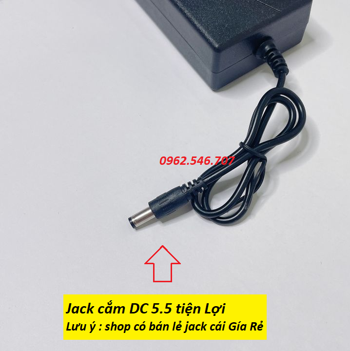 Nguồn Adapter 12V 5A Jack DC 5.5x2.5mm hàng chất lượng tốt