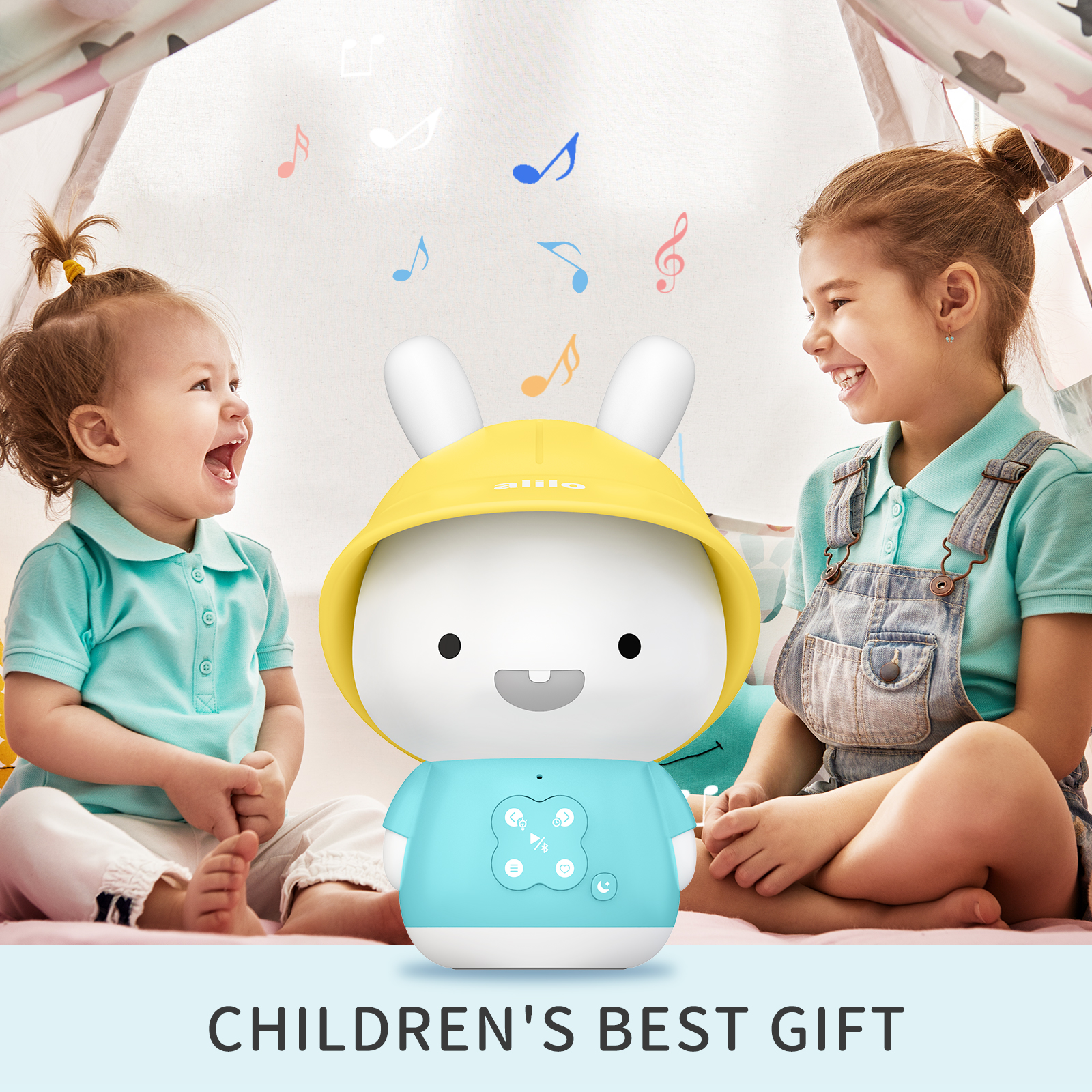 Đồ chơi âm nhạc giáo dục Alilo Baby Bunny G9S+ giáo dục sớm cho trẻ từ 0-4 tuổi, trợ lý giấc ngủ - Hàng chính hãng - Máy phát nhạc, kể chuyện cho bé, trợ lý giấc ngủ giúp bé ngủ ngon