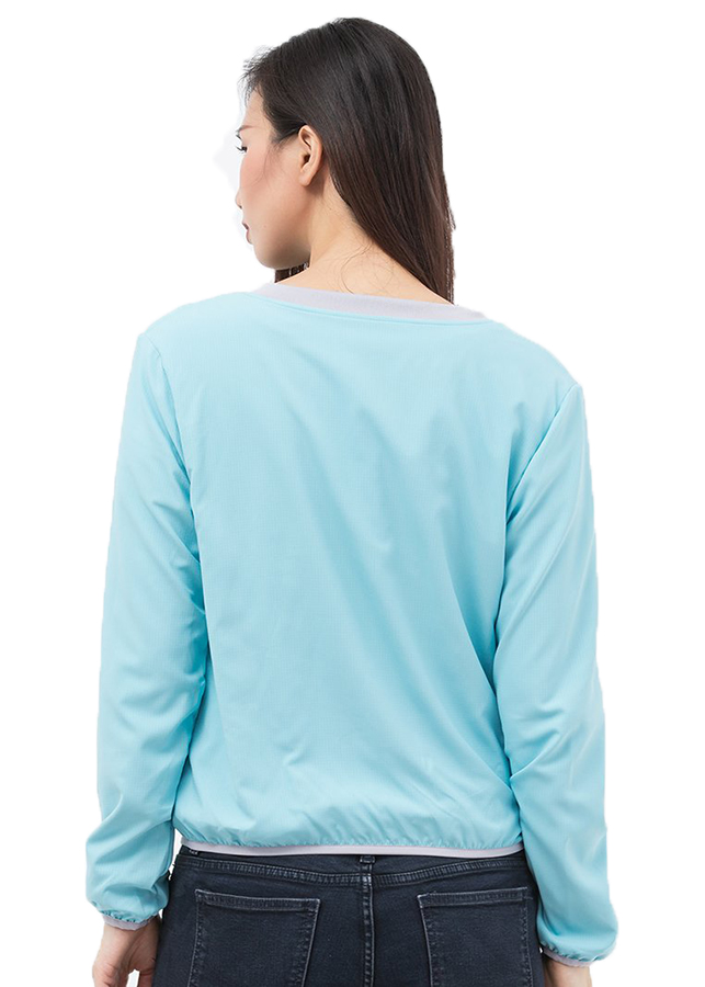 Áo khoác nữ chống nắng UPF50+ Cyan Zigzag JAC00304 tặng khẩu trang lớn cùng màu trị giá 129k