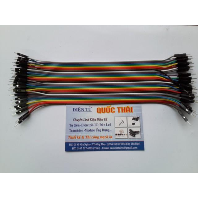 Dây cắm testboard 2 đầu đực đực
