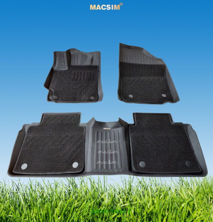Hình ảnh Thảm lót sàn ô tô 2 lớp cao cấp dành cho xe LEXUS ES 2013-2018 (sd) nhãn hiệu Macsim chất liệu TPE màu đen