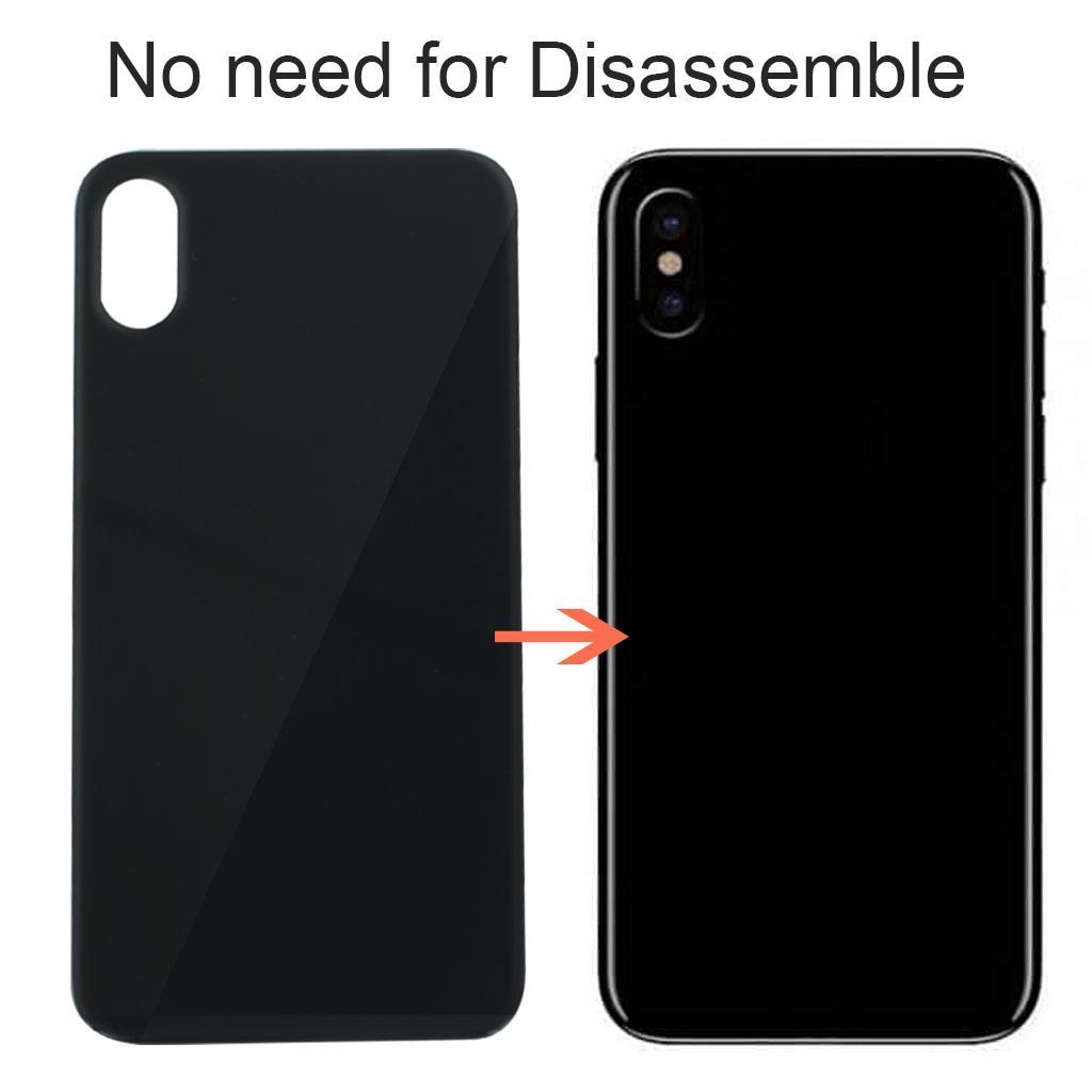 For Apple iPhone X 10 Battery Back Cover Rear Glass - With Adhesive white