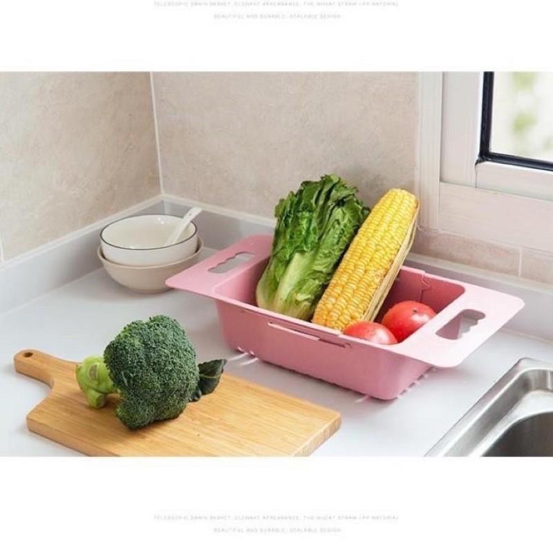 Khay nhựa, rổ nhựa gác bồn rửa bát thu gọn thông minh 5613