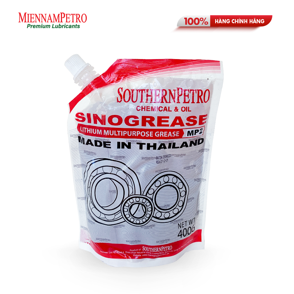 Mỡ Bôi Trơn MiennamPetro Sinogrease Lithium MP2 400G Đa Dụng Bảo Vệ ​Xe Ô Tô Và Các Thiết Bị Công Nghiệp Cao Cấp