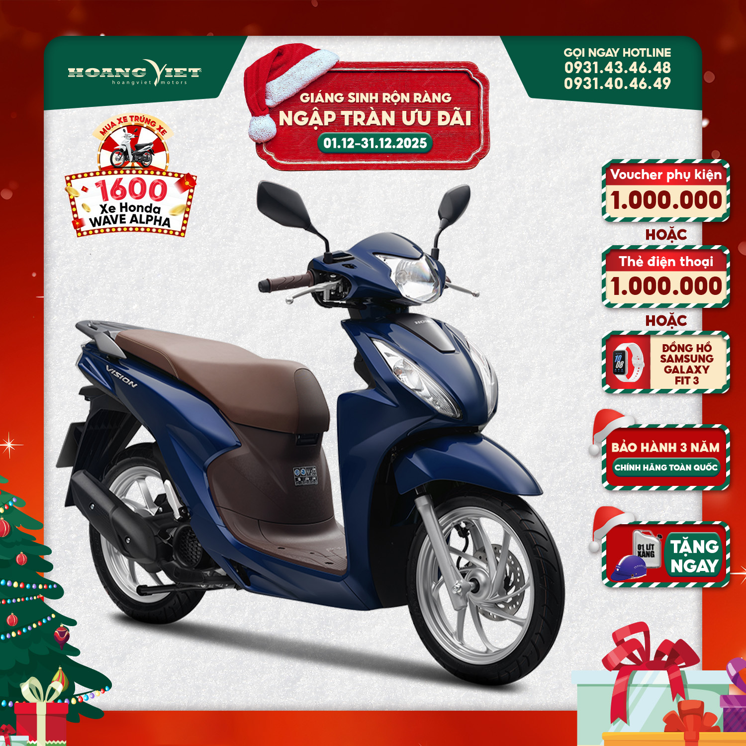 Xe Máy Honda Vision 2025 - Phiên Bản Cao Cấp