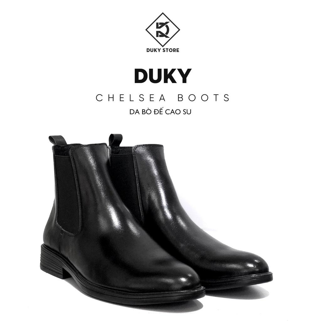 Chelsea boot da bò đế cao su đúc lịch lãm - Duky Store