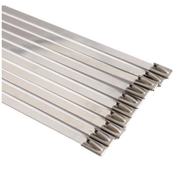 Túi 100 sợi dây rút inox 304 trơn, chịu lực 4,6x300mm