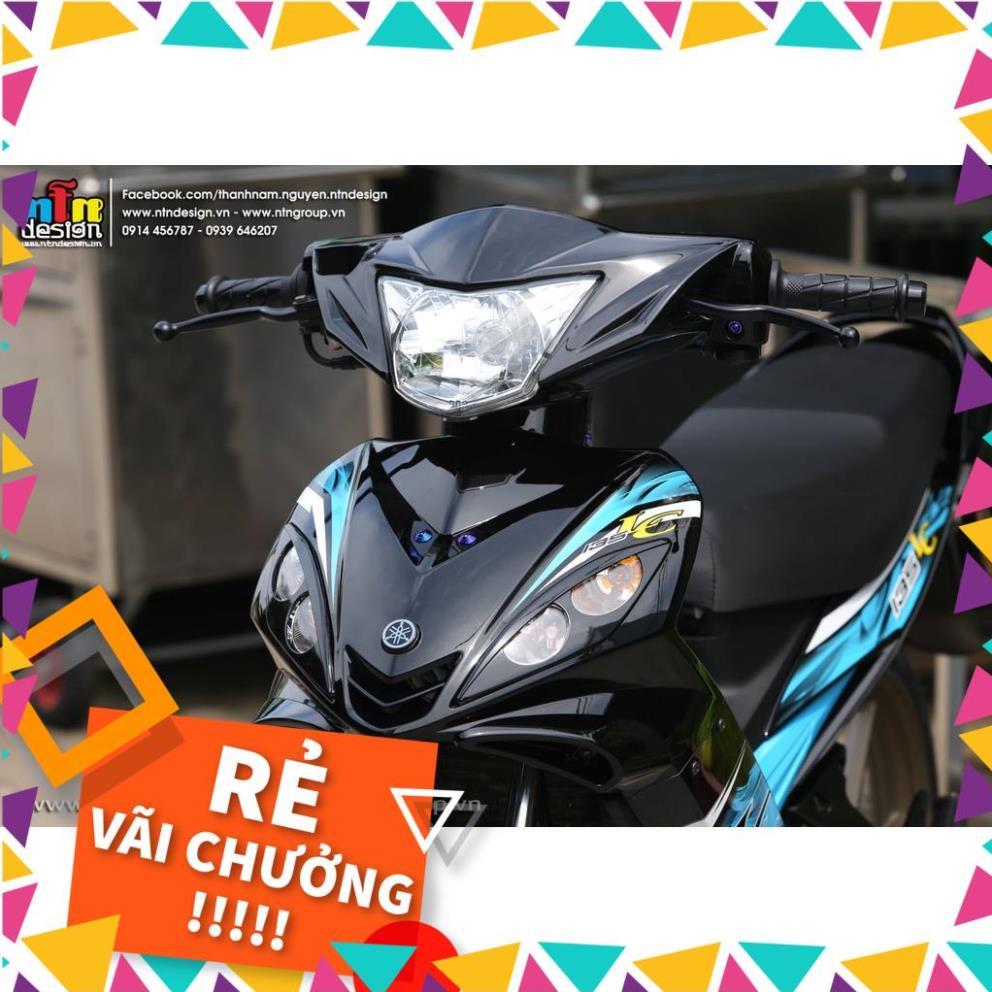 Tem Rời Exciter 2009 Mẫu Đen Xanh Ngọc Chữ LC