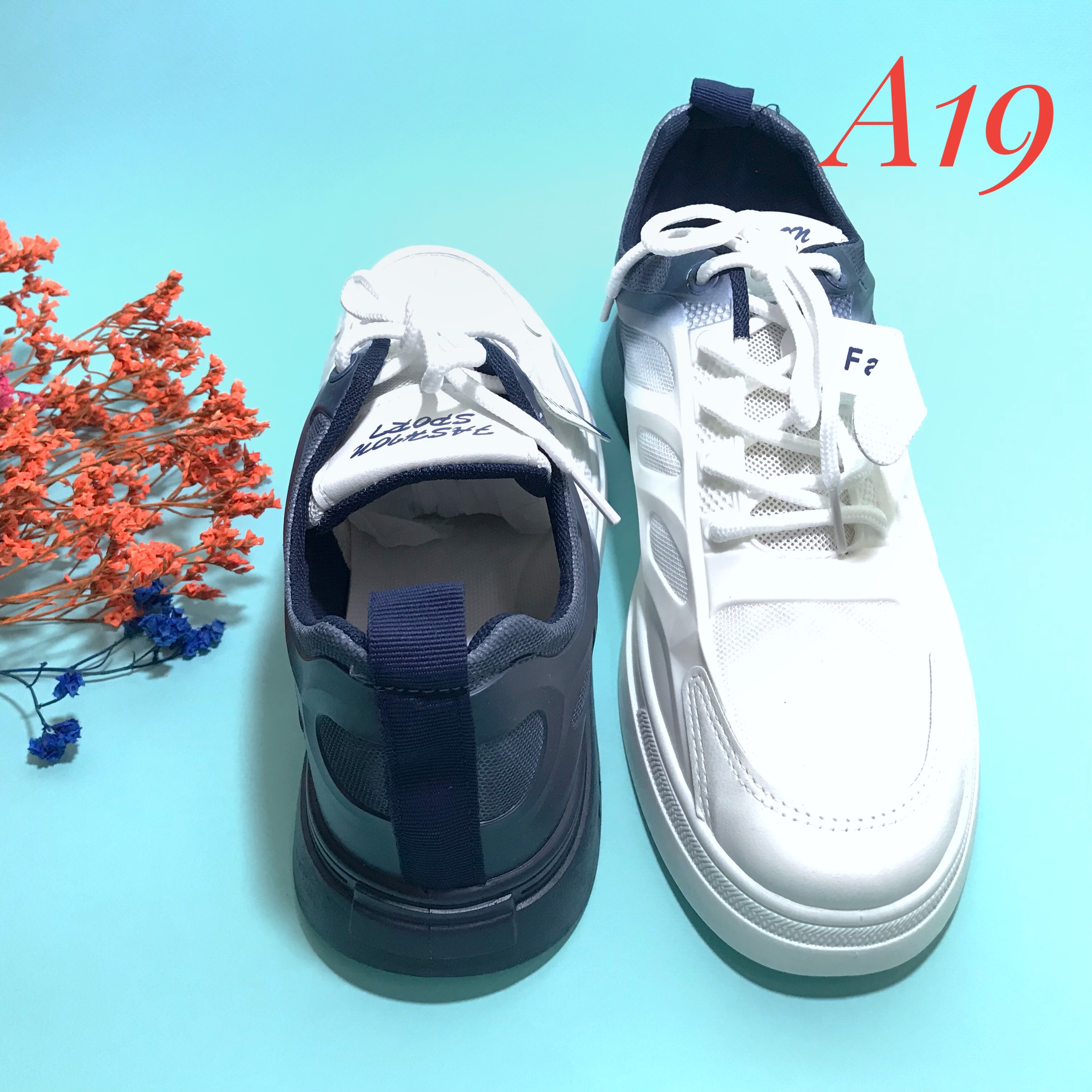 (A19) Giày Thể Thao Nam Mẫu Mới 2023, Giày Sneaker Nam Tăng Chiều Cao- Phong Cách Trẻ Trung