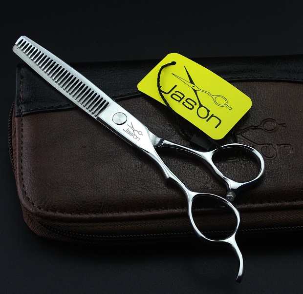 Bộ kéo cắt tóc tay trái Nhật Bản Ja Son - Kéo cắt tóc tay trái 6.0 inch cao cấp cho gia đình và Salon ( Có bao da)