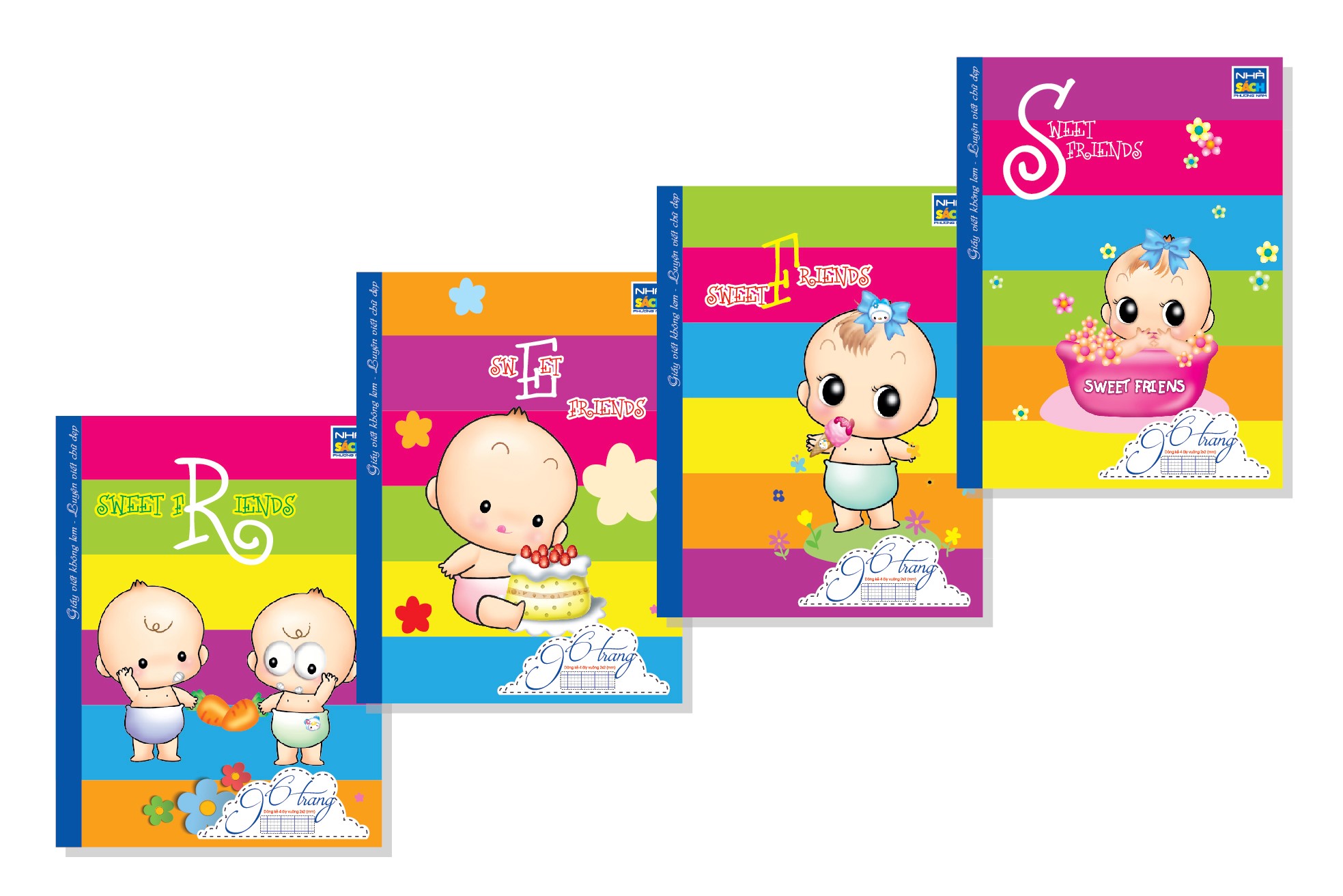 (Mua 10 Cuốn Tặng 3 Cuốn) Tập Pnc 96T Dl100 4Ôli - Sweet Friends - Giao Mẫu Ngẫu Nhiên