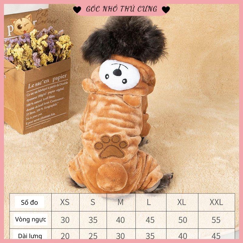 Áo cho chó mèo hình thú 4 chân siêu đáng yêu