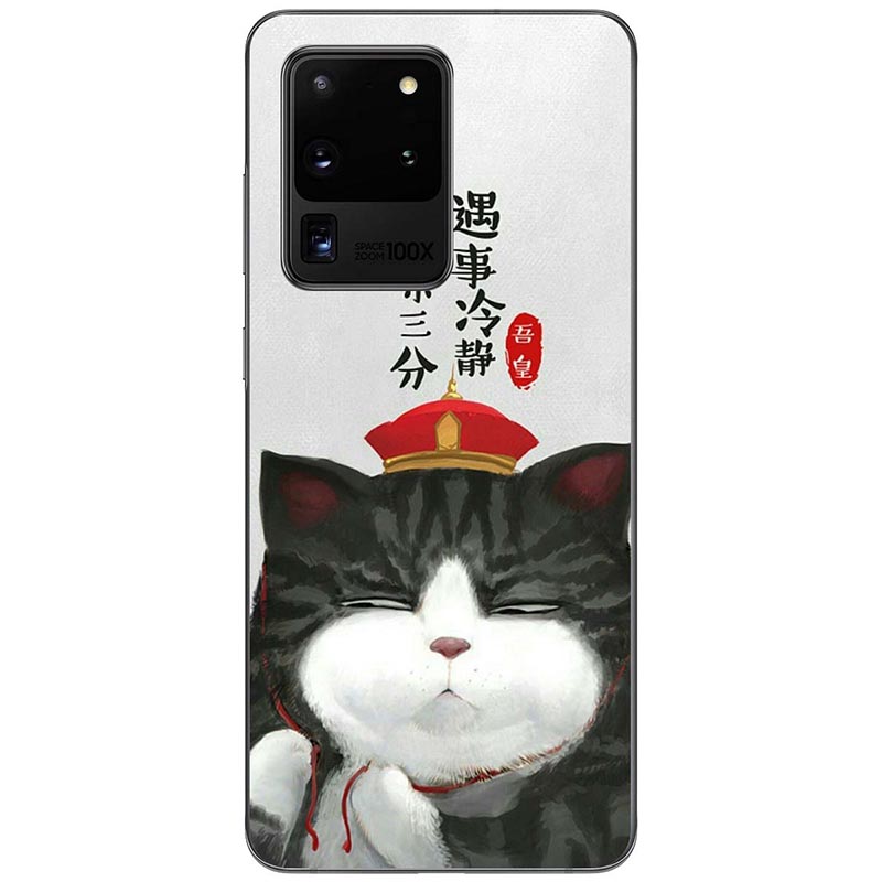 Ốp lưng dành cho Samsung S20 Ultra mẫu Mèo mặt ngu