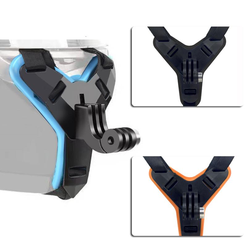 Mũ bảo hiểm xe máy phía trước cằm giữ máy ảnh camera cho GoPro Hero Dji Osmo hành động Insta360 Camera hành động Accessorie dây đeo mũ bảo hiểm