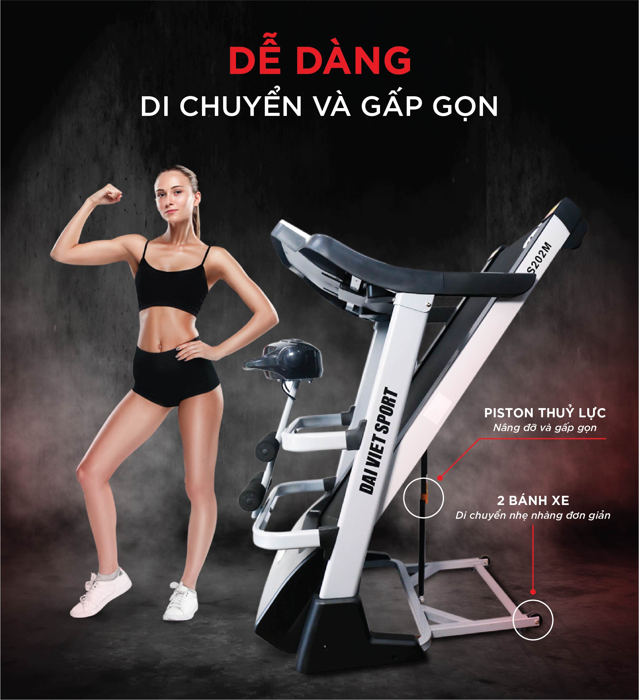 MÁY CHẠY BỘ ĐẠI VIỆT S202M