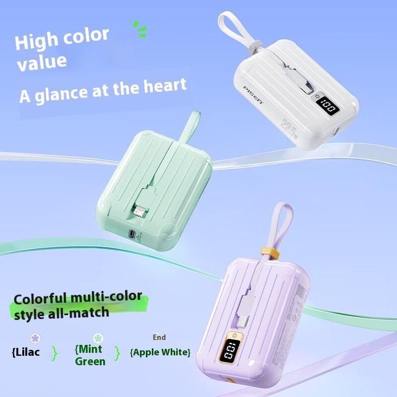 Sạc Dự Phòng Pisen Quick - POWERLink Tiny 22.5W 10000mAh (L &amp; C) - Pisen TS-D326 - Màu Xanh Mint