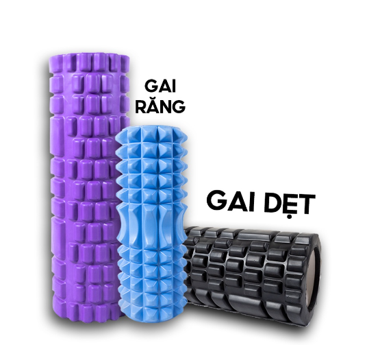 BG Con Lăn Massage Ống Lăn Dãn Cơ Foam Roller Tập Gym, Yoga, Thể Hình (hàng nhập khẩu) PURPLE