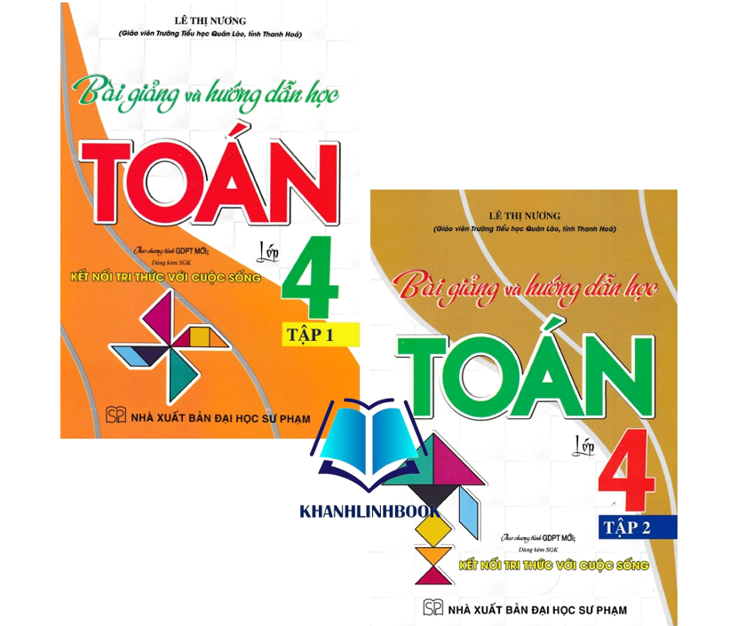 Sách - Combo Bài Giảng Và Hướng Dẫn Học Toán Lớp 4 - Tập 1 + 2