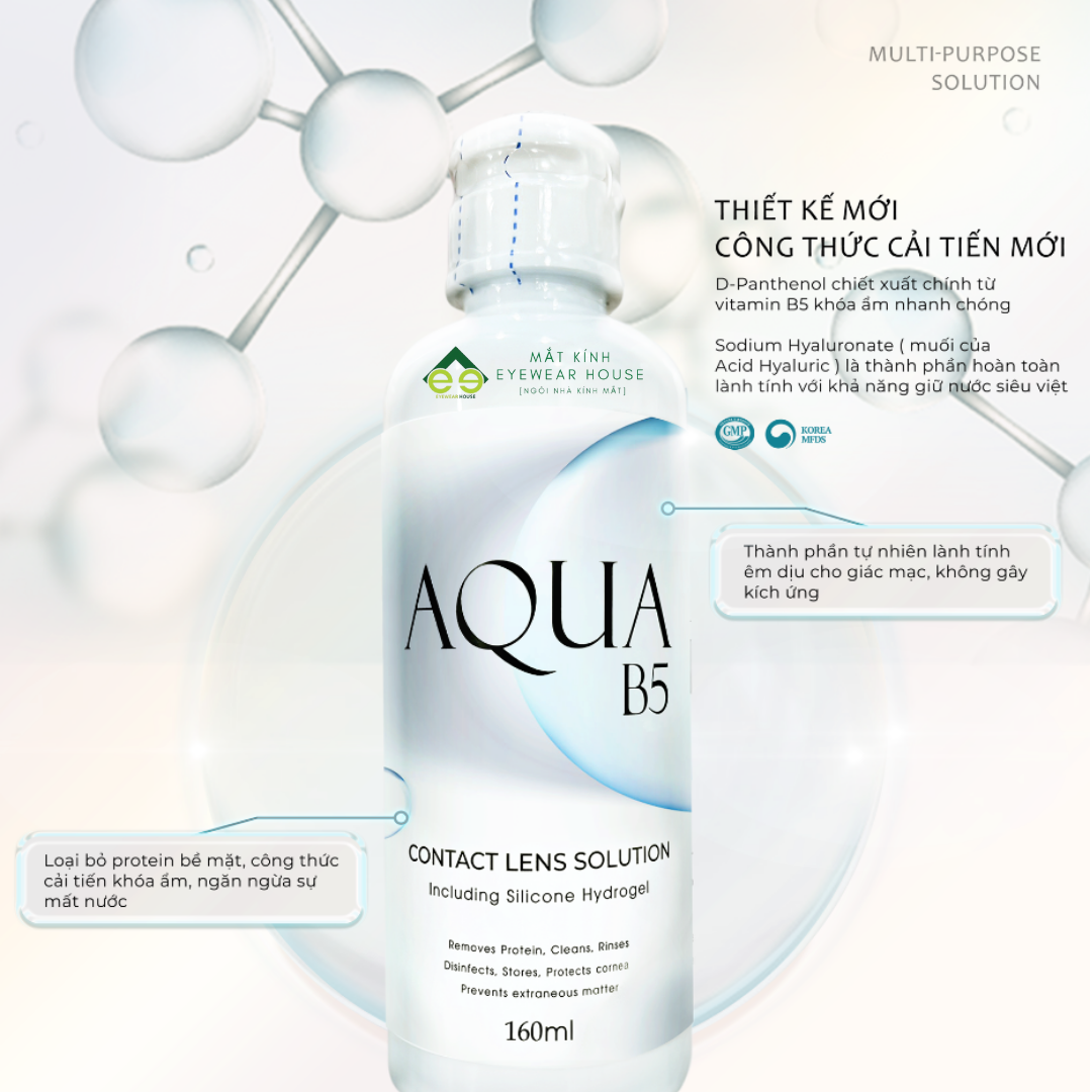 Nước ngâm lens Aqua 160ml