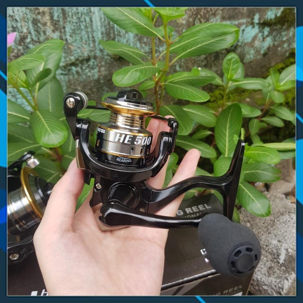 Máy Câu Cá FISHING REEL HE Siêu Nhẹ Khỏe Đẹp Bền Cam Kết Chính Hãng - Chất Lượng Máy Đứng