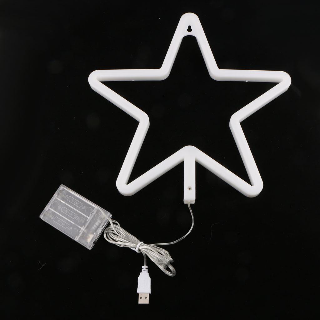 LED Night Light Bedside Table Lamp Bedroom Wall Decor Warm White Star