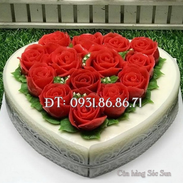 Khuôn silicon hoa hồng búp Korea – Mã số 1619