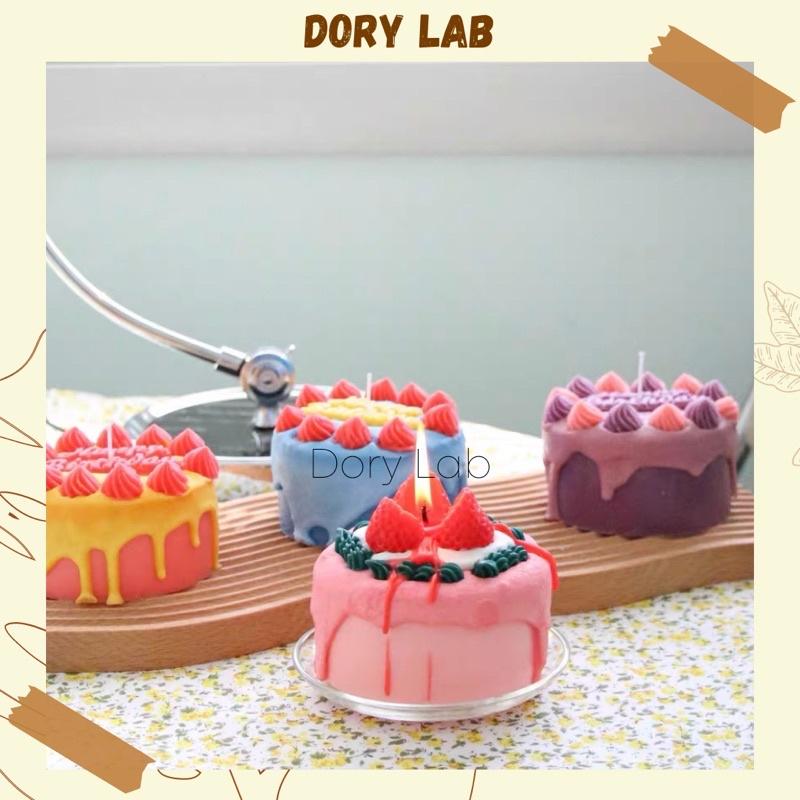 Nến Thơm Bánh Kem HPBD Nhiều Màu Sắc Hàn Quốc, Quà Tặng Độc Đáo - Dory Lab