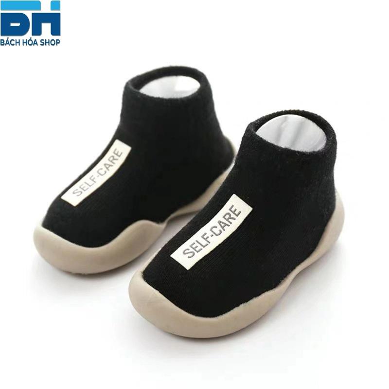 Giày Bún Cao Cổ cho bé tập đi, đế cao su mềm,co dãn, chống trơn, chống vấp nhiều màu đáng yêu