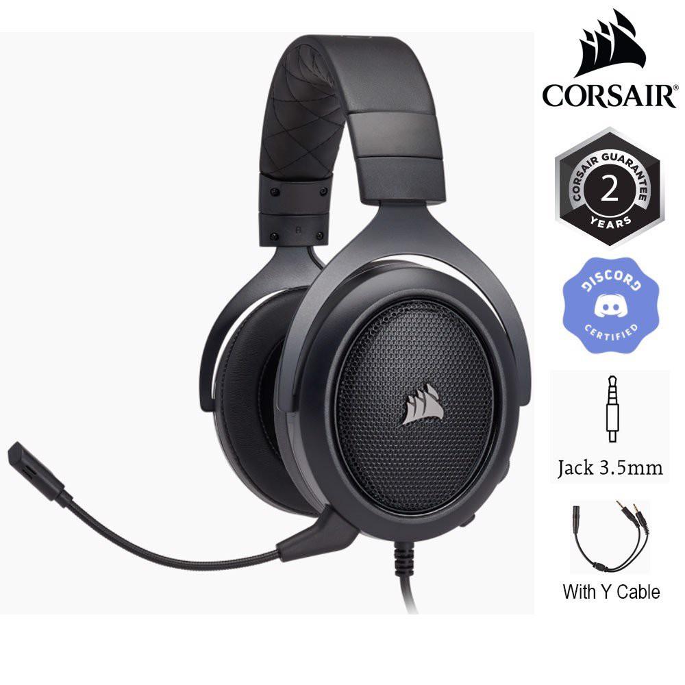 Tai nghe Corsair HS50 PRO Stereo Carbon CA-9011215-AP Hàng chính hãng