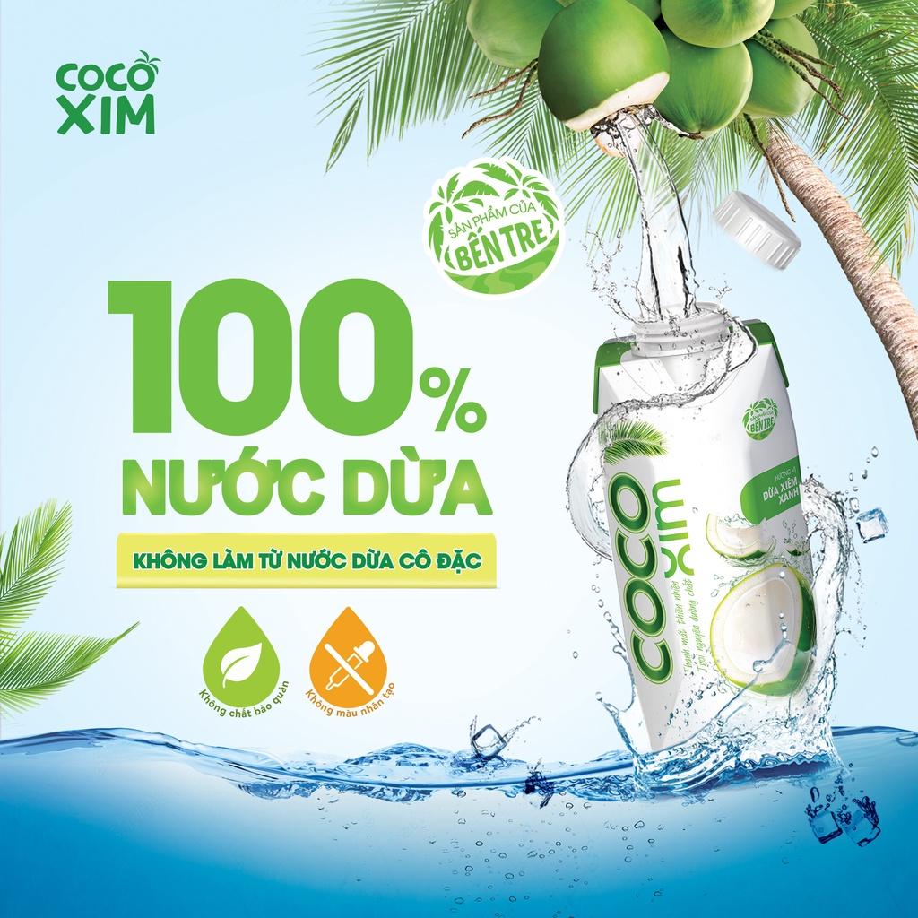 COMBO 2 Hộp Nước dừa đóng hộp Cocoxim Xanh dung tích 1000ml/Hộp