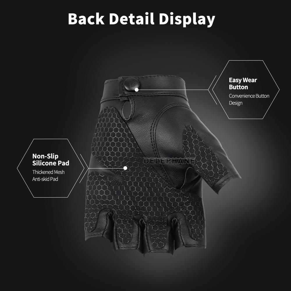Da Fingerless Gloves Nữ Mùa Hè 2020 Thời Trang Xe Đạp Găng Tay Đi Xe Máy Chống Trơn Trượt Thể Thao Làm Việc Bộ Leo Núi, Chạy Bộ