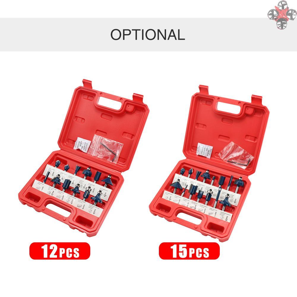 Set 15 Mũi Phay Gỗ 1 / 4 Inch Chuyên Dụng Cho Thợ Mộc