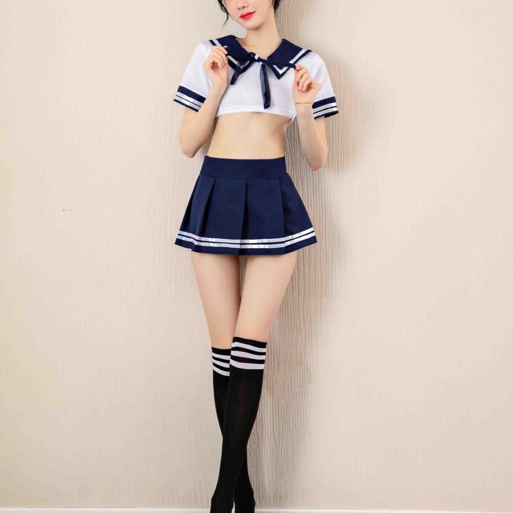 Set đồ ngủ cosplay nữ sinh gợi cảm Sherry Store S064