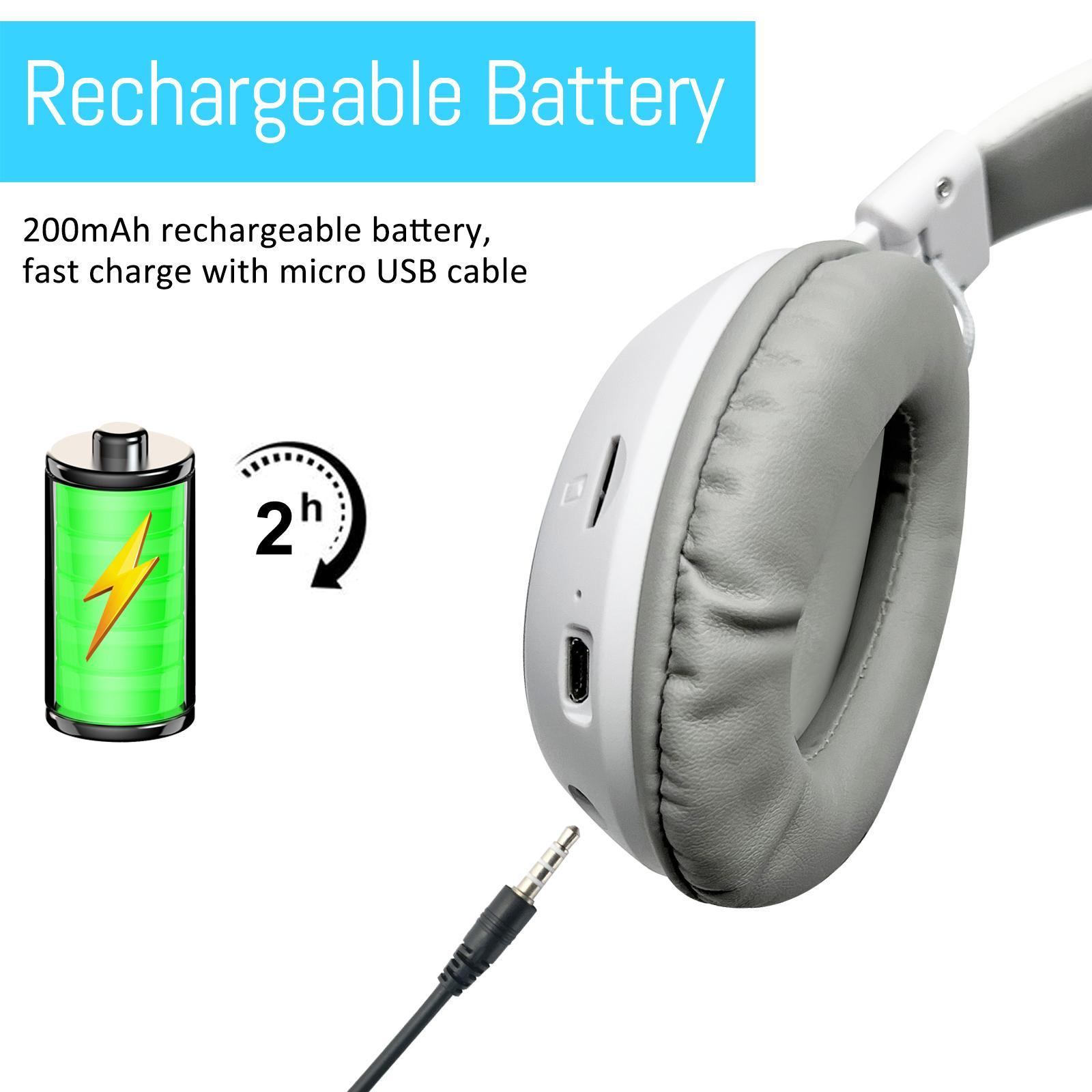 Bluetooth Over Ear Headphones with Adjustable Headband Bluetooth Headphones for Laptop