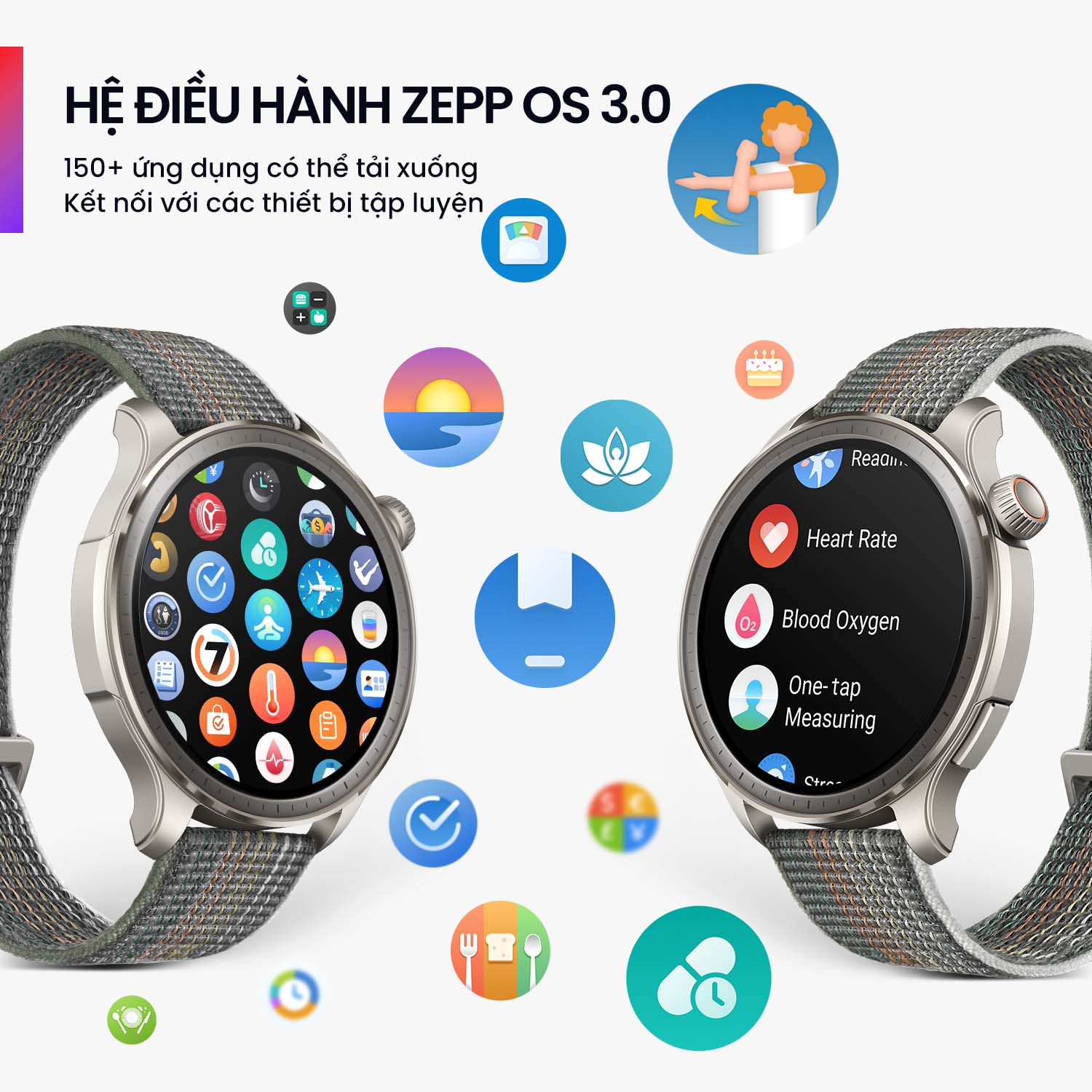 Đồng hồ thông minh Amazfit Balance - AMOLED 1.5”- Zepp 3.0 - Nghe gọi trực tiếp- Hàng Chính Hãng - BH 12 tháng